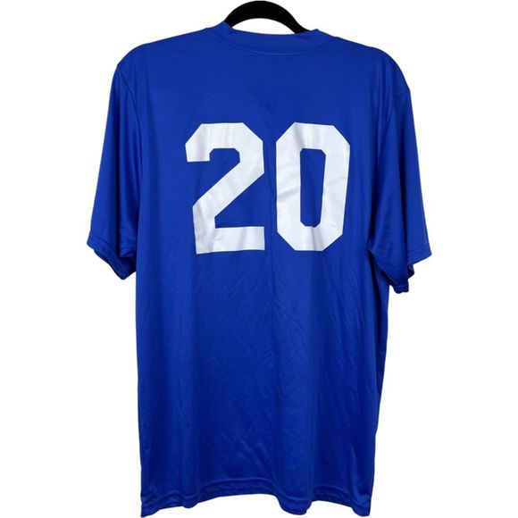 Holloway Kansas University Jayhawks Blue Jersey Tee Size Large - Picture 7 of 9